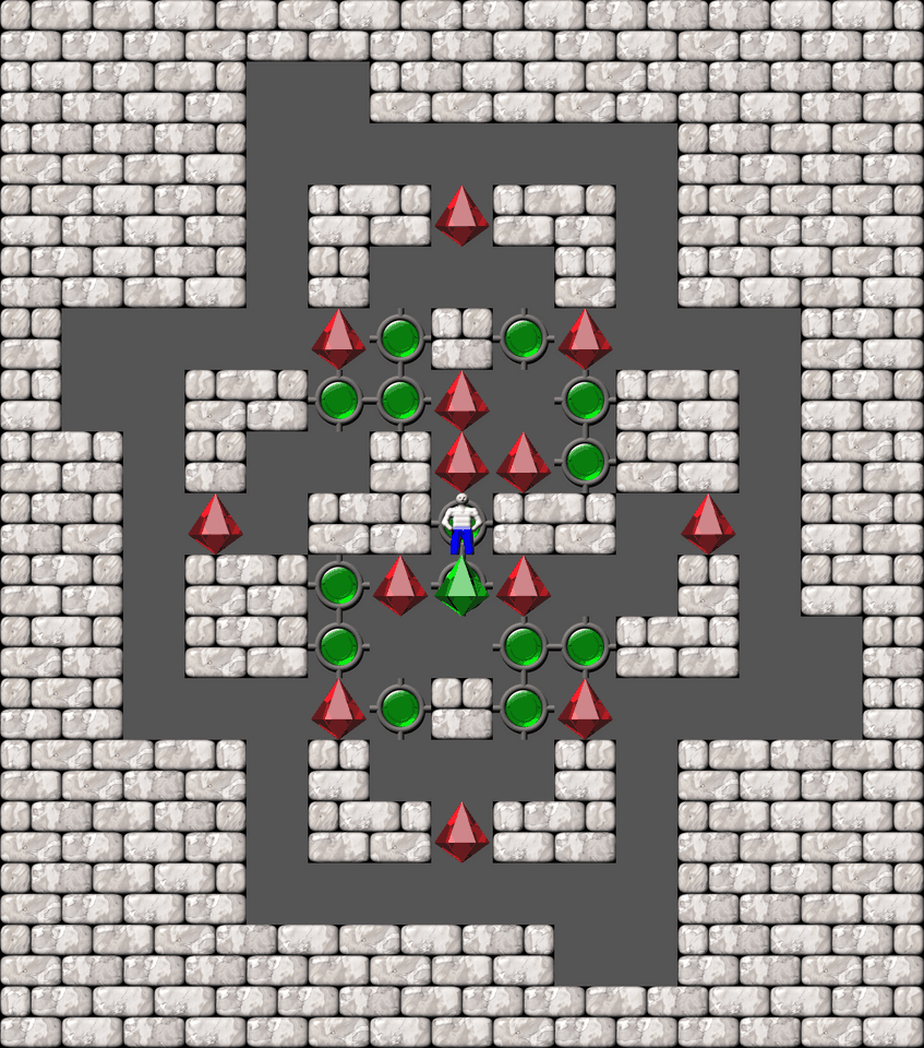 Сокобан More Bugs collections уровень 551